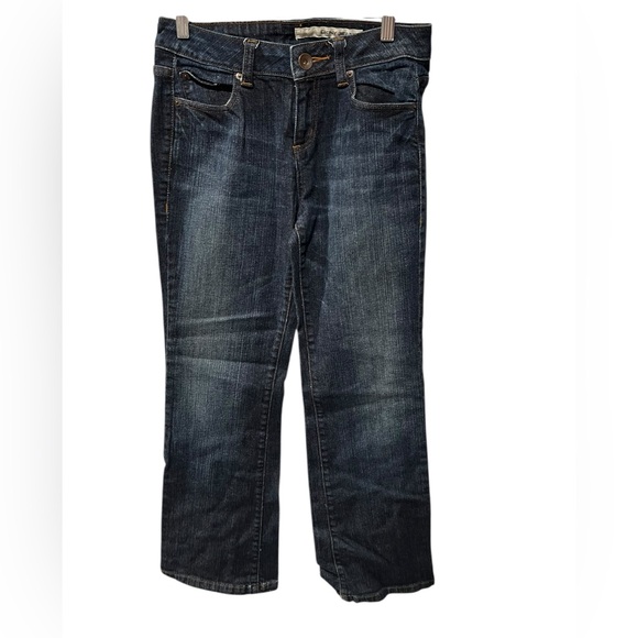Dkny Denim - DKNY Jeans Size 4 Blue Straight Leg Mid Rise Stretch Denim Pants